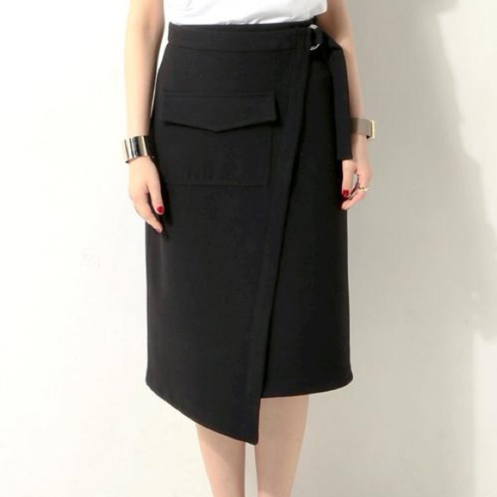 Nomia Zip Pocket Wrap Skirt | Size 2